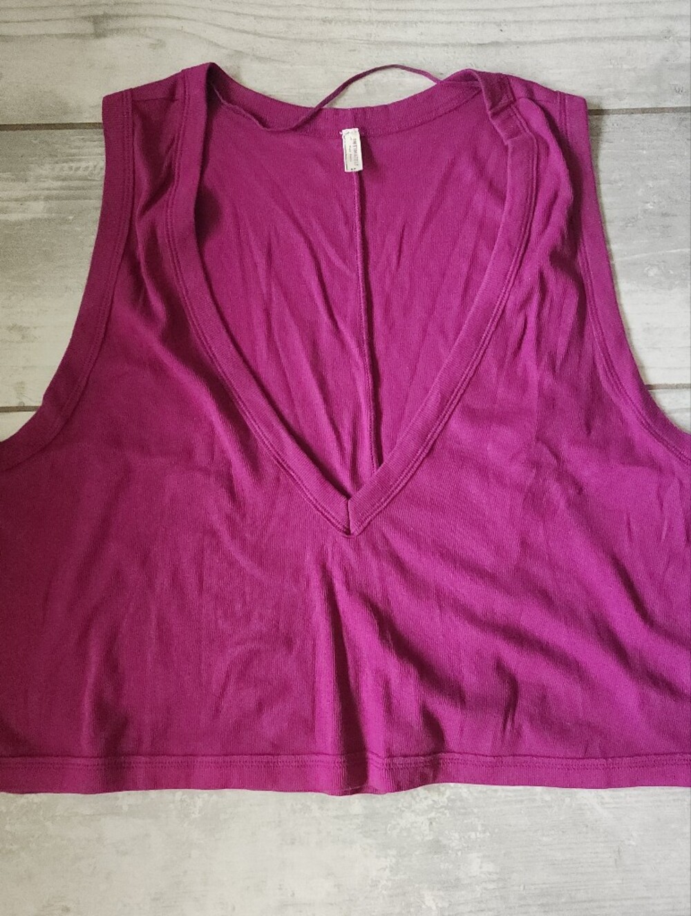 ✨️Intimately by Free People✨️ V-Neck Sleeveless Crop Tank Top in Plum